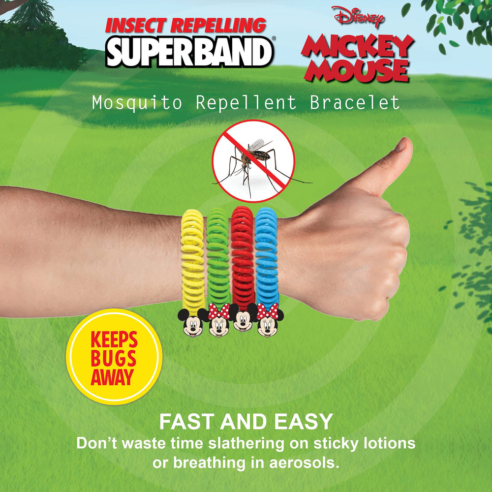 Wrist-worn SUPERBAND bracelet showing adjustable one-size-fit design