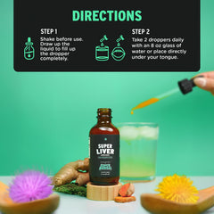 Milk thistle panel on SuperBonsai label highlights vegan ingredients