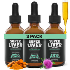 SuperBonsai Super Liver Support bottle with milk thistle for daily liver health.