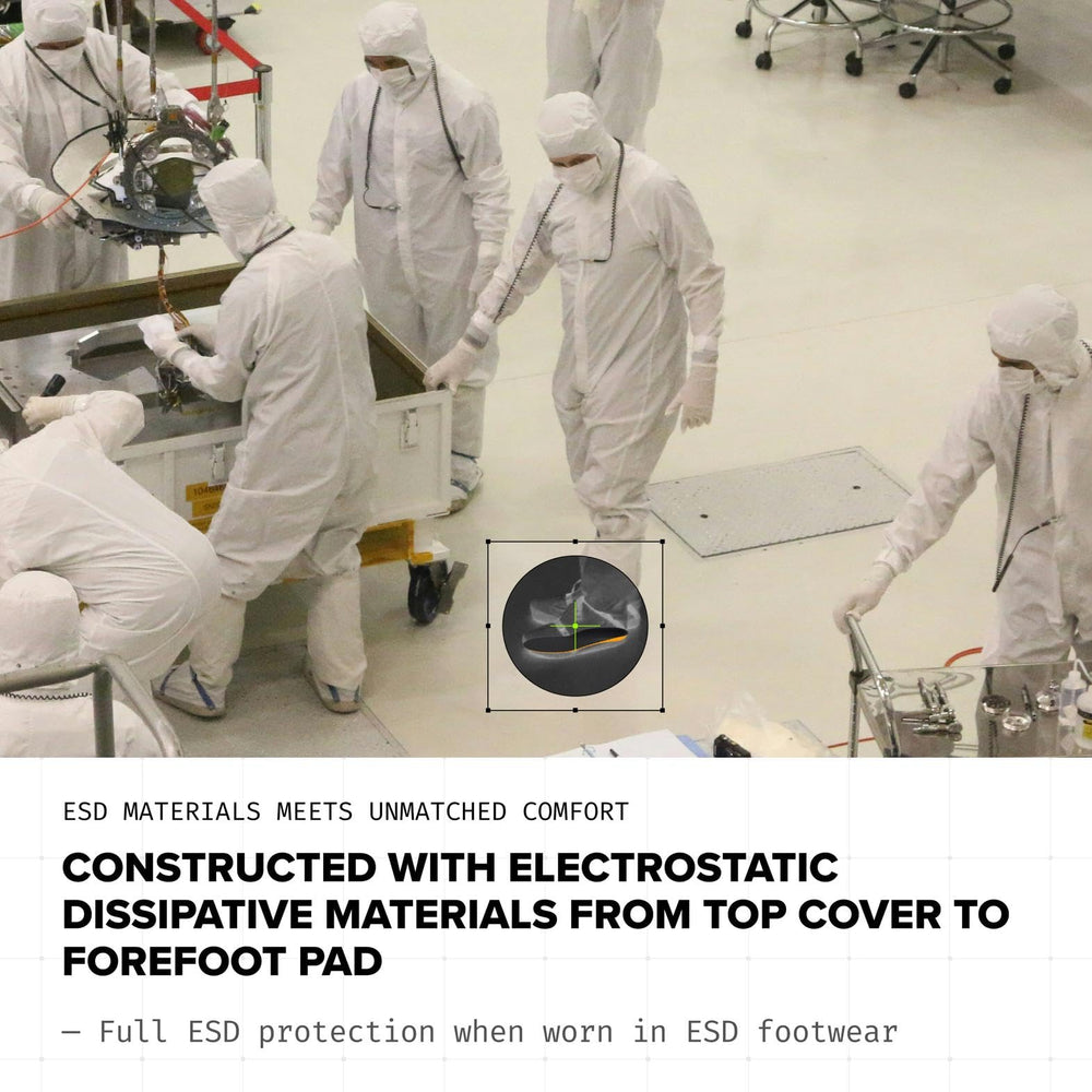 Safety toe boot compatibility demonstrated with Superfeet Work ESD insoles