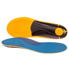 Superfeet Work Slim-Fit Cushion insoles, trim-to-fit setup for a customizable shoe fit.