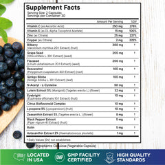 Superfood MD Eye Health capsules closeup for easy daily supplementation