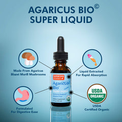 Amber bottle conveys premium organic vibe for this mushroom tincture.