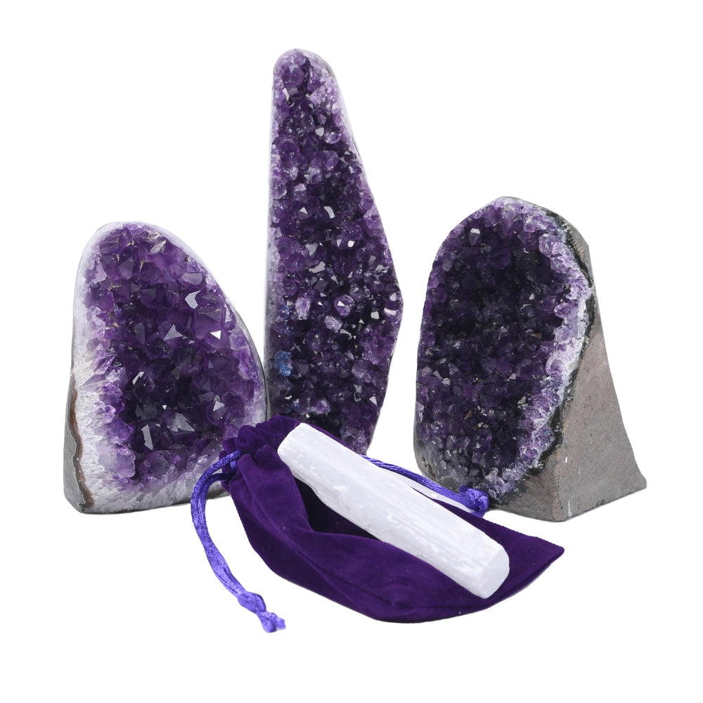 SUPERIOR Amethyst cluster as a bold purple accent for interiors