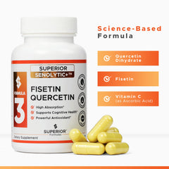 Superior Formulas SENOLYTIC+ physician-formulated panel suggests trusted quality.