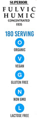 Illuminated label closeup communicates organic, USA-made, vegan, non-GMO quality.