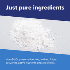 Label closeup emphasizes dye-free ingredients and transparency.