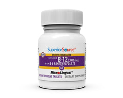 Superior Source No Shot preservative-free label emphasizes pure active nutrients.
