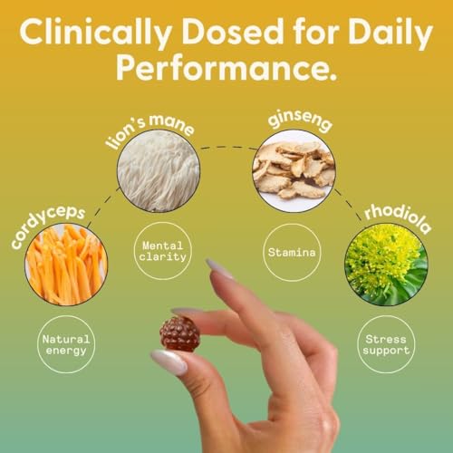 Gummies with SuperMush branding highlighting strawberry flavor for a daily ritual.