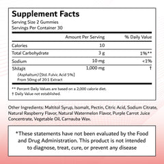 SUPERNUTRIALS Shilajit Gummies hands, easy daily supplement for focus.
