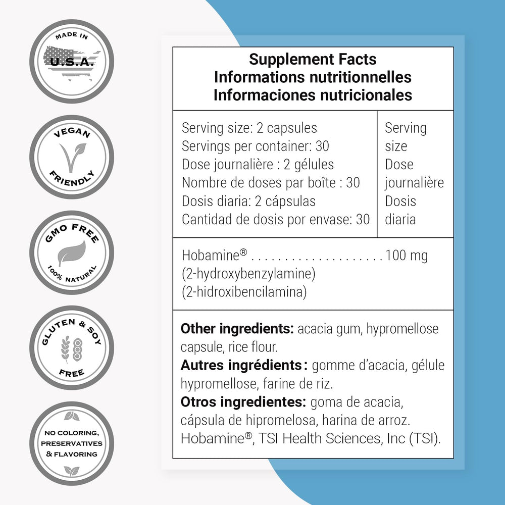 Supersmart 2-HOBA packaging emphasizes gluten-free and soy-free options.