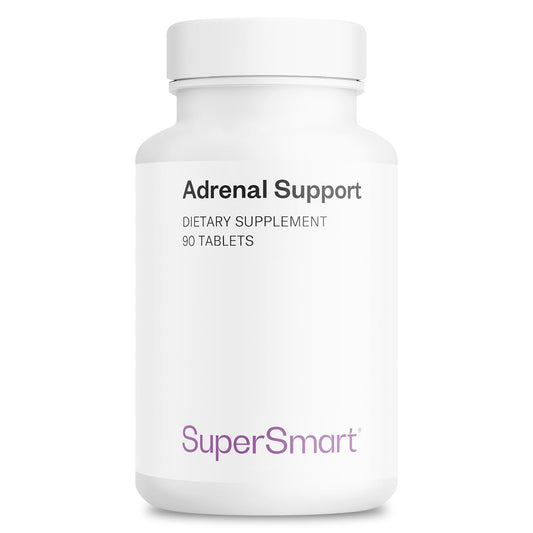 Supersmart Adrenal Support bottle front showing packaging for everyday resilience