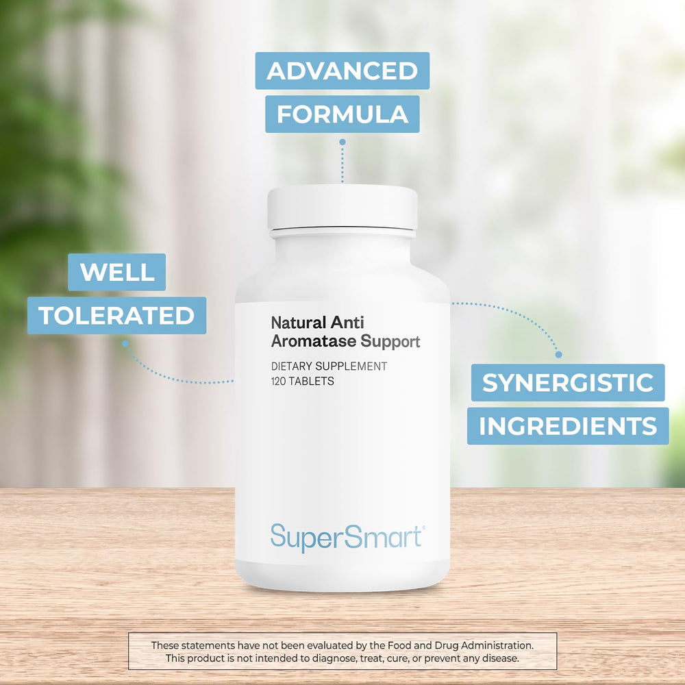 Supersmart advanced formula tablets close-up highlighting DIM and genistein