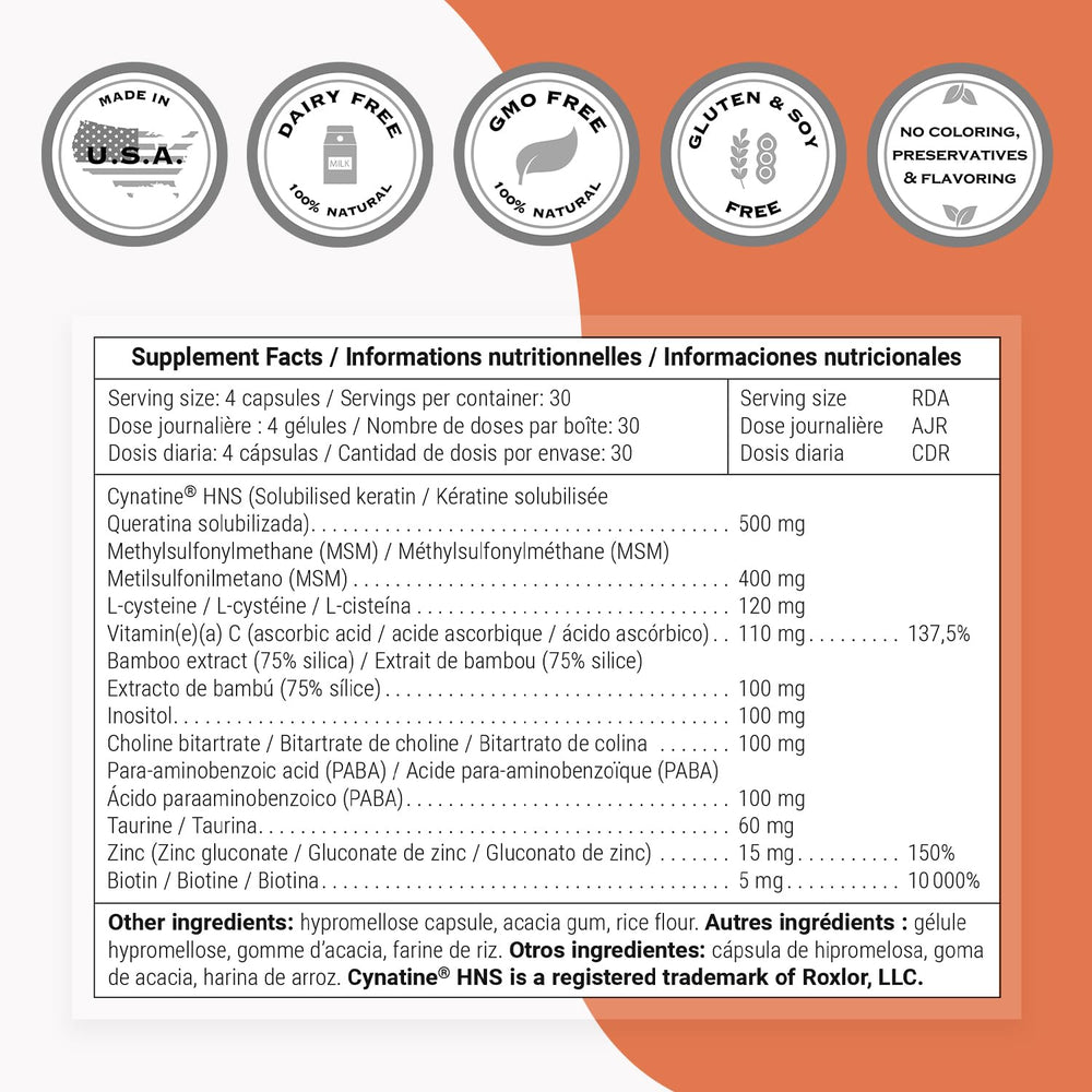 Supersmart Bamboo extract capsule labeled with 75% silicon content.