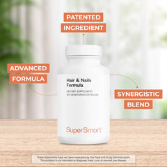 Supersmart Biotin and MSM blend capsule highlighting hair-supporting nutrients.