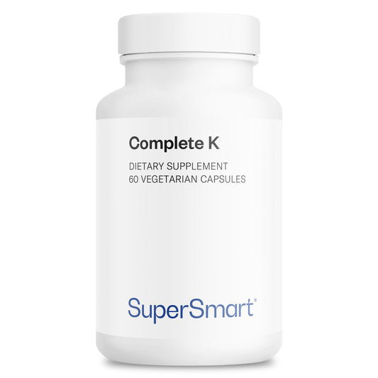 Supersmart Complete K bottle front view for daily vitamin K support.