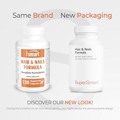 Supersmart Cynatine HNS keratin capsule close-up for stronger-looking hair.