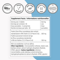 Pouring Supersmart Fisetin tablets into a hand demonstrates simple dosing.