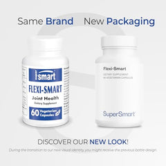 Close-up of Supersmart FlexiSmart label with AvoVida and ApresFlex details