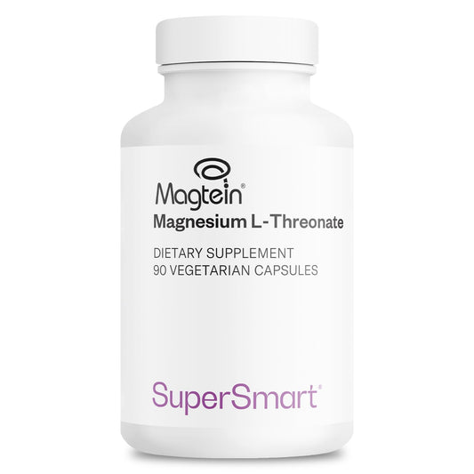 Supersmart Magtein bottle front view emphasizing brain-support formula