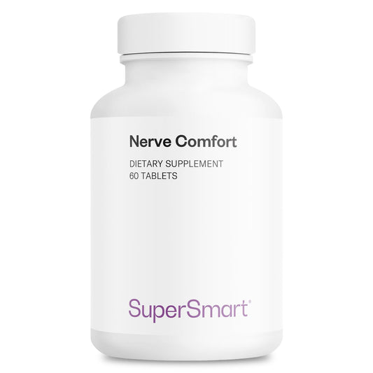 Supersmart Nerve Comfort bottle front with advanced formula for daily nerve support