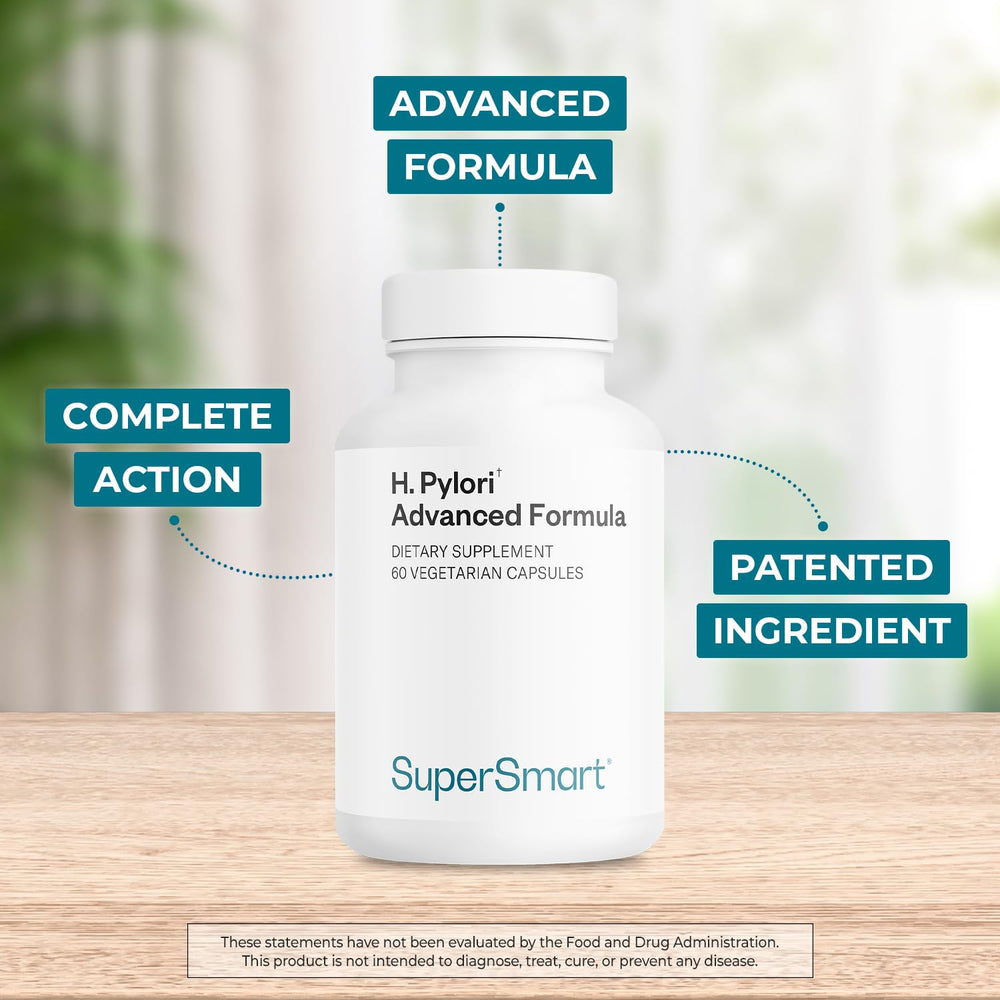Patented Pylopass Lactobacillus reuteri DSM 17648 label on bottle.