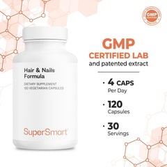 Supersmart Vegetarian capsules pack emphasizing vegan and gluten-free formula.