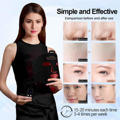 Supersred 240 LED beads illuminate the face for comprehensive coverage