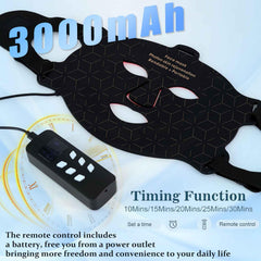 Supersred remote control beside the mask enabling timed sessions