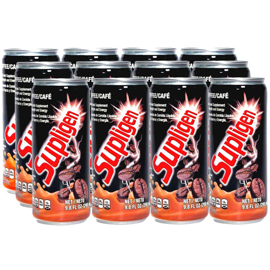 Supligen Coffee bottle shows rich texture for sustained energy.