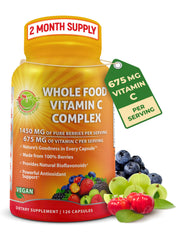 Supplements Studio Whole Food Vitamin C Berry Blend bottle for immune support.