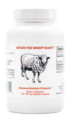 Supreme Nutrition Grass-Fed Sheep Heart capsules for easy daily wellness support.