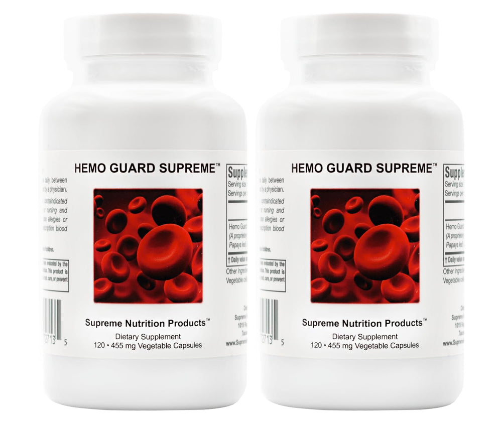 Supreme Nutrition Hemo Guard Supreme bottle front view for daily wellness