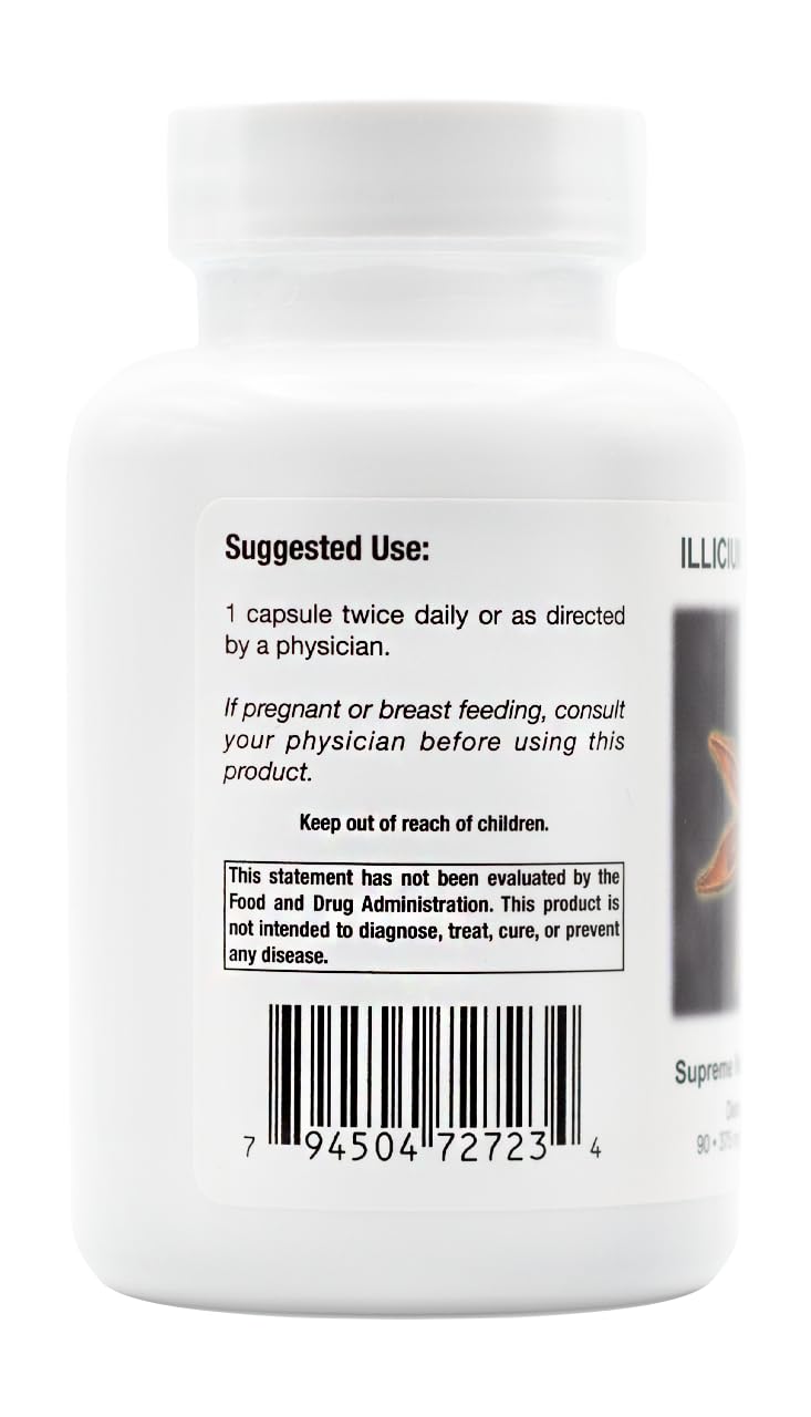 Supreme Nutrition Illicium capsules close-up showing clean formulation.