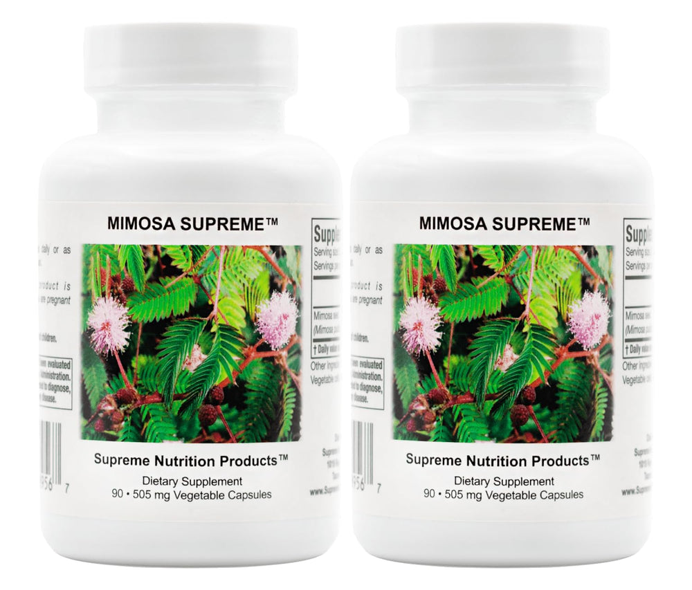 Supreme Nutrition Mimosa Supreme bottle front showing clean label for daily use
