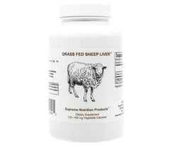 Supreme Nutrition Ovine liver capsules close-up highlighting small, easy-to-swallow capsules