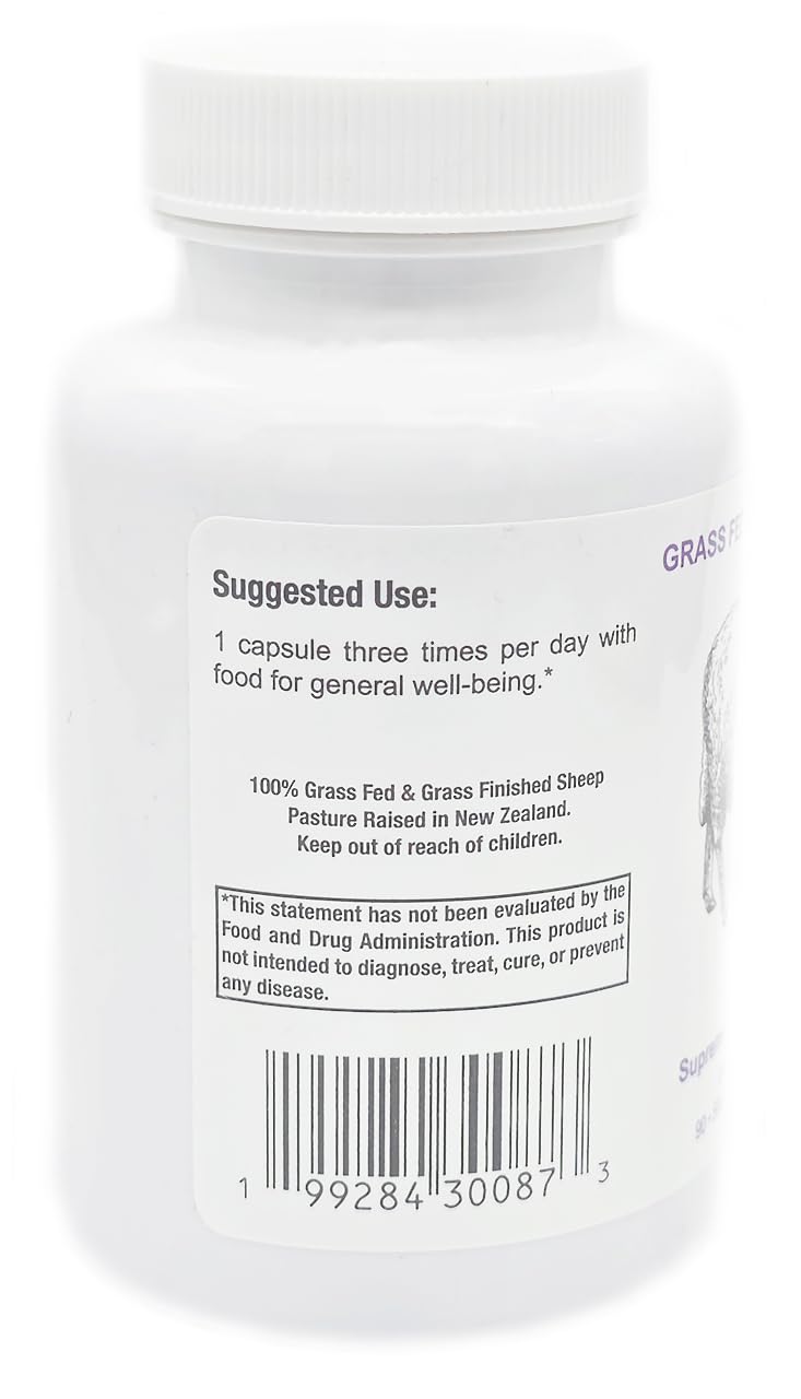 Supreme Nutrition ovine pancreas capsules close-up emphasizing pure glandular formula