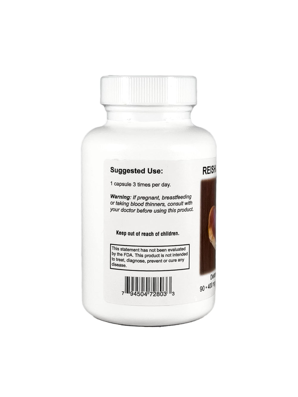 Foil packaging protecting purity and maintaining product quality for Reishi Supreme.