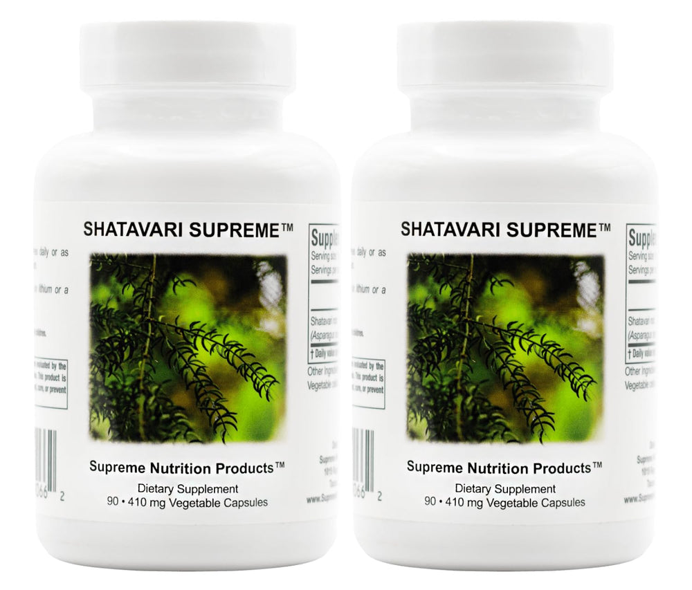 Supreme Nutrition Shatavari Supreme bottle for daily herbal wellness.