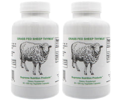 Supreme Nutrition Sheep Thymus bottle with 90 capsules for daily vitality