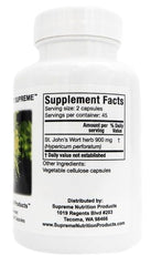 Close-up of St. John’s Wort capsules highlights purity with no fillers.