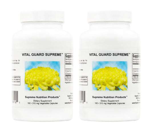 Supreme Nutrition Vital Guard Supreme bottle for easy daily herbal support.