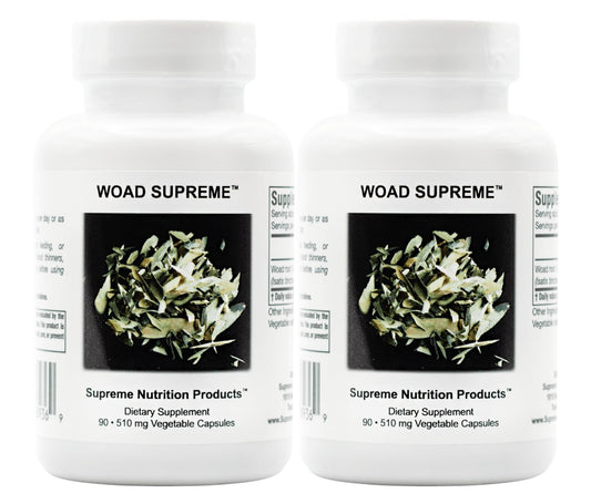 Supreme Nutrition Woad Supreme bottle front with Isatis root capsules for daily wellness
