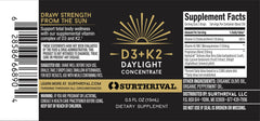 Surthrival ingredients Aloe Vera leaf, Goji fruit and Shilajit showcase natural botanicals.