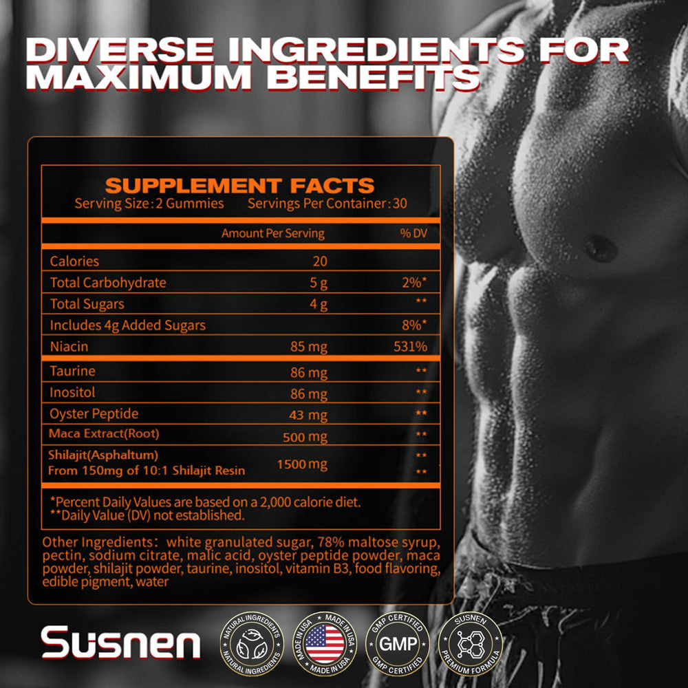 Jar of Susnen Power Gummies on a desk for workouts.