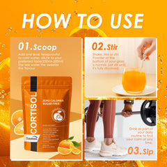 SUUDUUL Cortisol Drink Mix vegan non-GMO packaging emphasis.