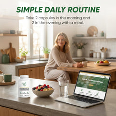 SUUDUUL Golden Chapter Moringa scoop dispensing image