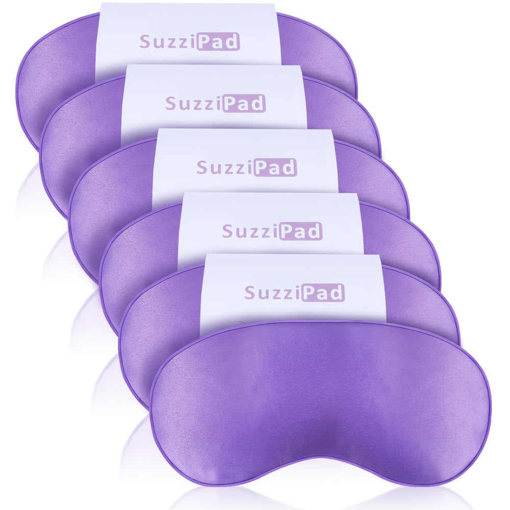SuzziPad yoga eye pillow lavender close-up for meditation and relaxation