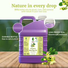 Moringa oil mixed with shampoo for enhanced hair care