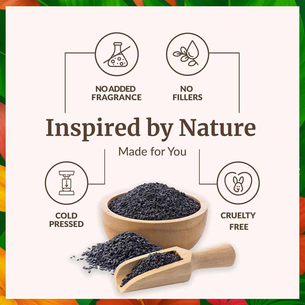 SVA ORGANICS Black Seed Oil on shelf highlighting organic origin.